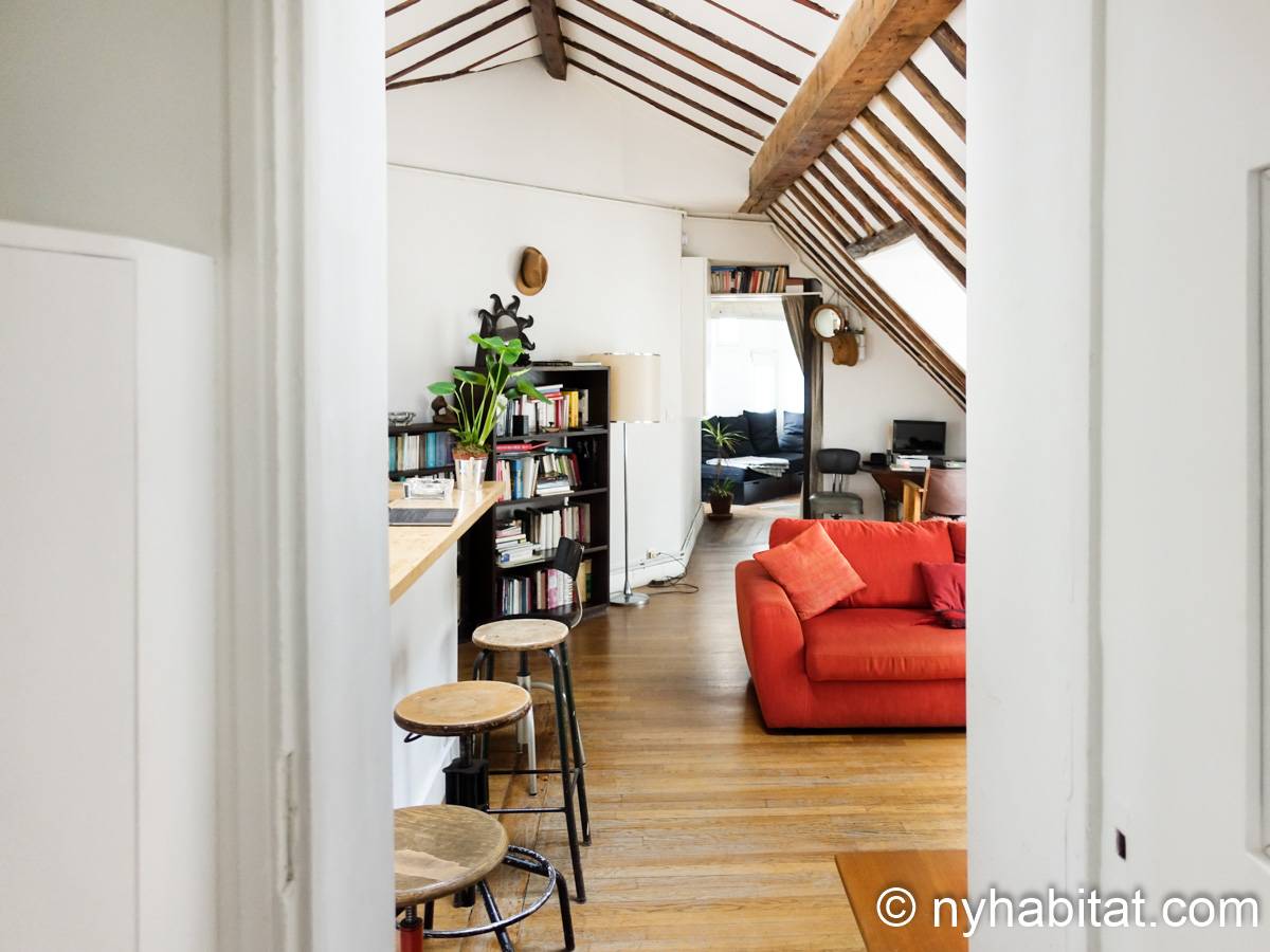 Paris 1 Bedroom accommodation - living room (PA-3780) photo 2 of 11