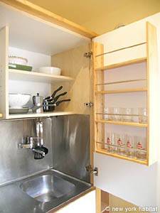 Paris Studio/T1 logements location appartements - cuisine (PA-3841) photo 3 de 5