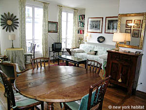 Paris T2 logements location appartements - s&eacute;jour (PA-3847) photo 3 de 10