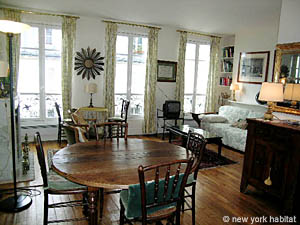 Paris T2 logements location appartements - s&eacute;jour (PA-3847) photo 2 de 10