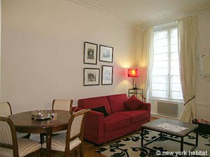 Paris 1 Bedroom apartment - living room (PA-3869) photo 2 of 7