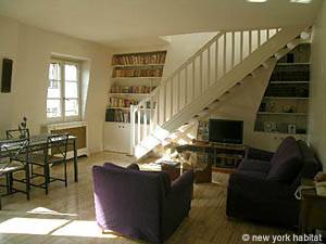 Paris T3 - Duplex appartement location vacances - s&eacute;jour (PA-3945) photo 1 sur 8