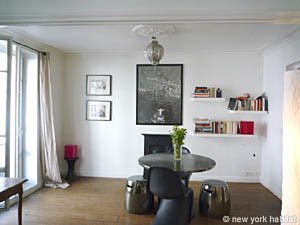 Paris T2 appartement location vacances - s&eacute;jour (PA-3994) photo 2 sur 9