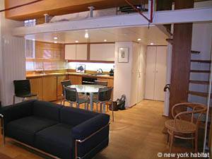 Par&iacute;s 1 Dormitorio - Loft - D&uacute;plex apartamento - sala (PA-4015) photo 6 de 7
