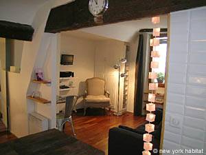 Paris Studio avec Alc&ocirc;ve T1 appartement location vacances - s&eacute;jour (PA-4022) photo 2 sur 8