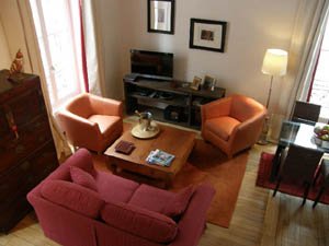 Paris 1 Bedroom apartment - living room (PA-4128) photo 1 of 6