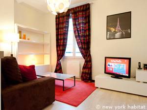 Paris 2 Zimmer wohnungsvermietung - wohnzimmer (PA-4163) photo 2 von 6