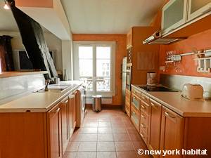 Paris T2 - Duplex - Penthouse logement location appartement - cuisine (PA-4274) photo 1 sur 2