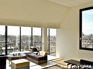 Paris T2 - Loft - Penthouse appartement location vacances - séjour (PA-4278) photo 4 sur 6 Paris T2 - Loft - Penthouse appartement location vacances - séjour (PA-4278) photo 4 sur 6