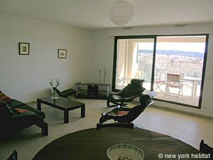South France 2 Bedrooms apartment living room photo 2