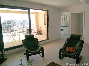 South France 2 Bedrooms apartment living room photo 3