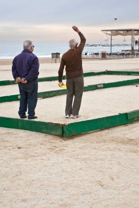 Petanca en la playa