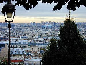 Paris view from Montmartre