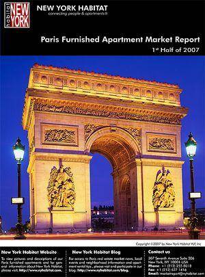 Paris Furnished Apartment Market Report – 1st Half 2007