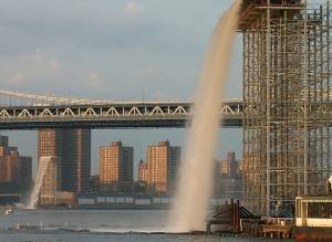 Check out the New York City Waterfalls, just a few blocks away from your apartment!
