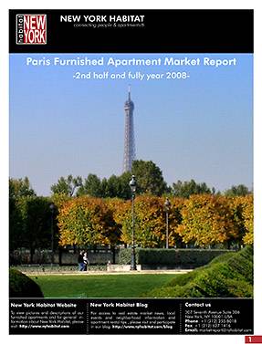 Paris Furnished Apartment Market Report 2008 full year