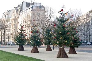 Paris Christmas Scene