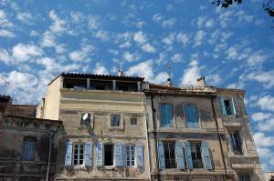Row houses in Arles, France