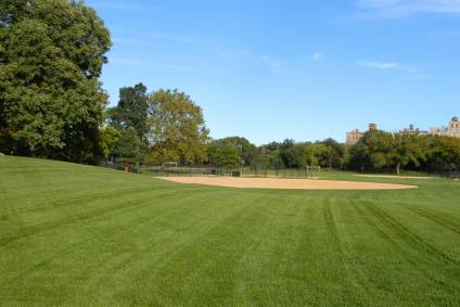 A baseball field in Central Park
