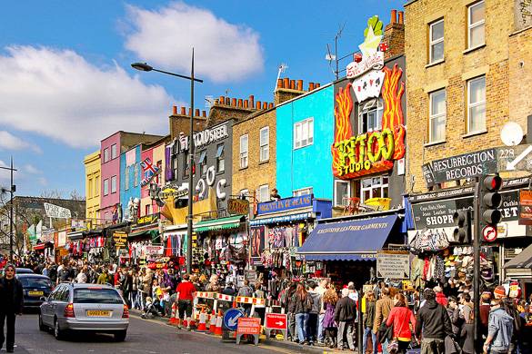 A photo of Camden Market in Camden Town, London