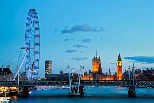 Image of the London Eye & Houses of Parliament