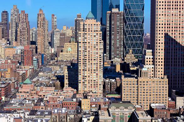Picture of the Hell’s Kitchen skyline with skyscrapers
