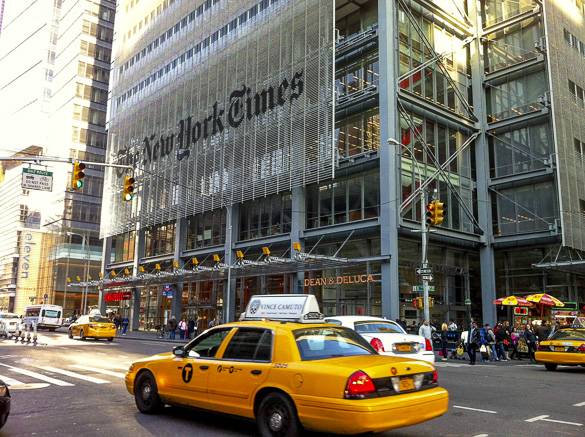 Image of Manhattan’s New York Times Building