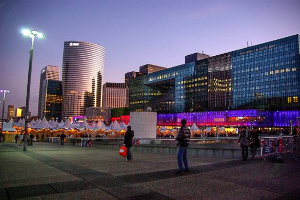 Image of La Défense and its Christmas Village in Paris