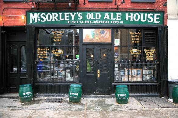 Image of the East Village bar McSorley’s Old Ale House