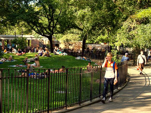 Picture of the Tompkins Square Park in the East Village