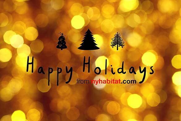 Happy Holidays card, from New York Habitat