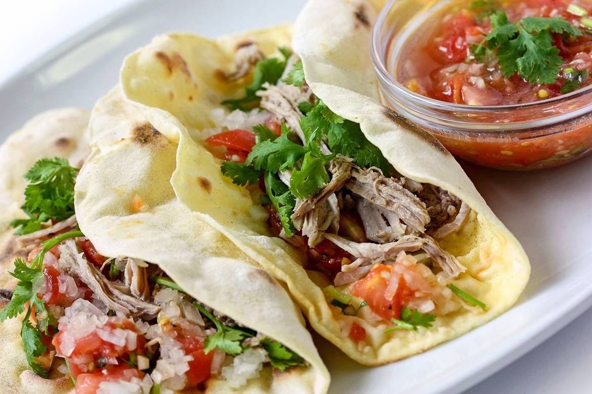 Image of a home-made taco in Manhattan’s East Harlem