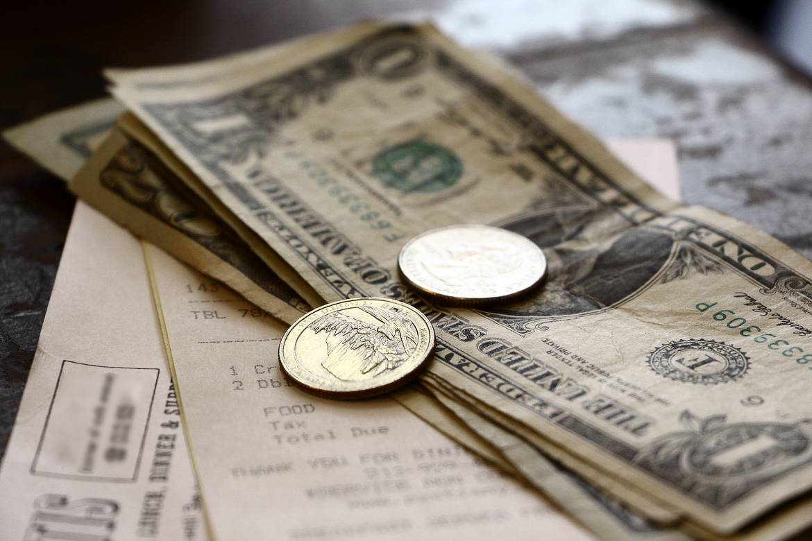 Image of American currency, dollars and cents