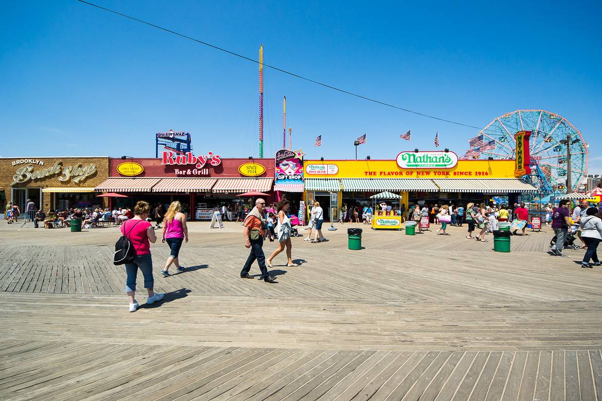 Image of Coney Island boardwalk