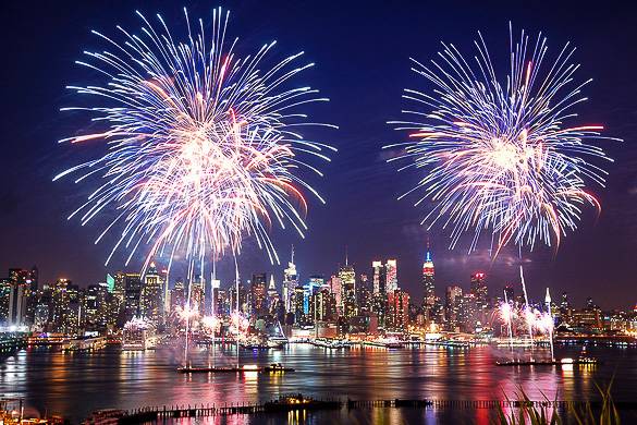 Image of July Fourth fireworks