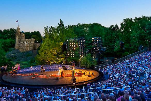 Image of Shakespeare in the Park at the Delacorte Theatre