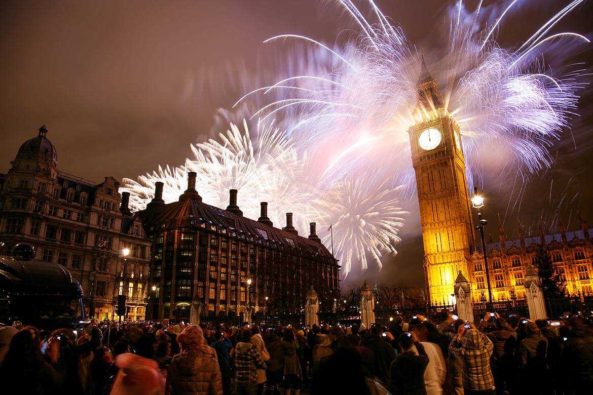 New Year’s Eve outside the Big Ben
