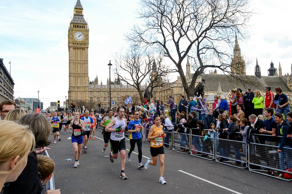 Photo of the London Marathon finish line