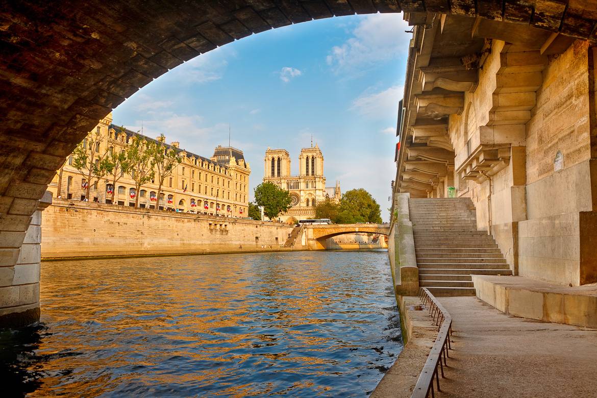 Stairs along the Seine