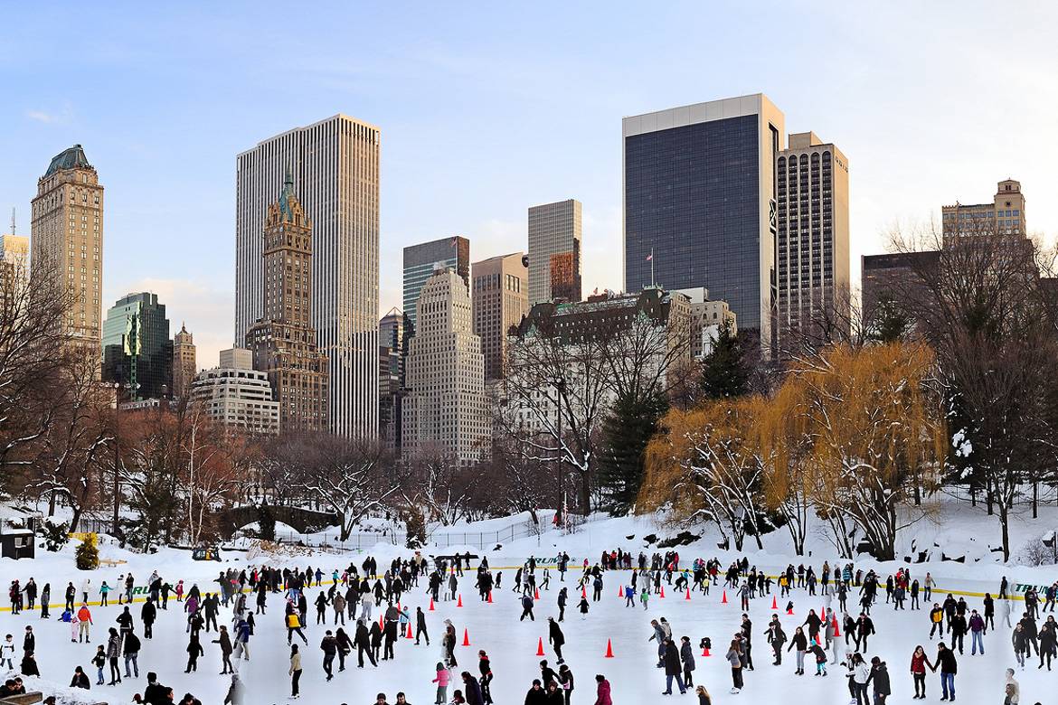Image of Central Park’s ice skating rink