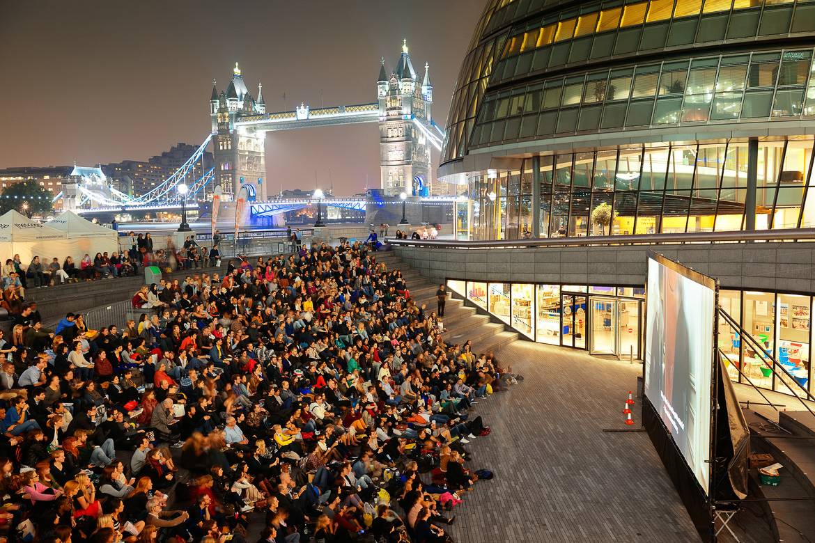 Image of movie screening at South Bank