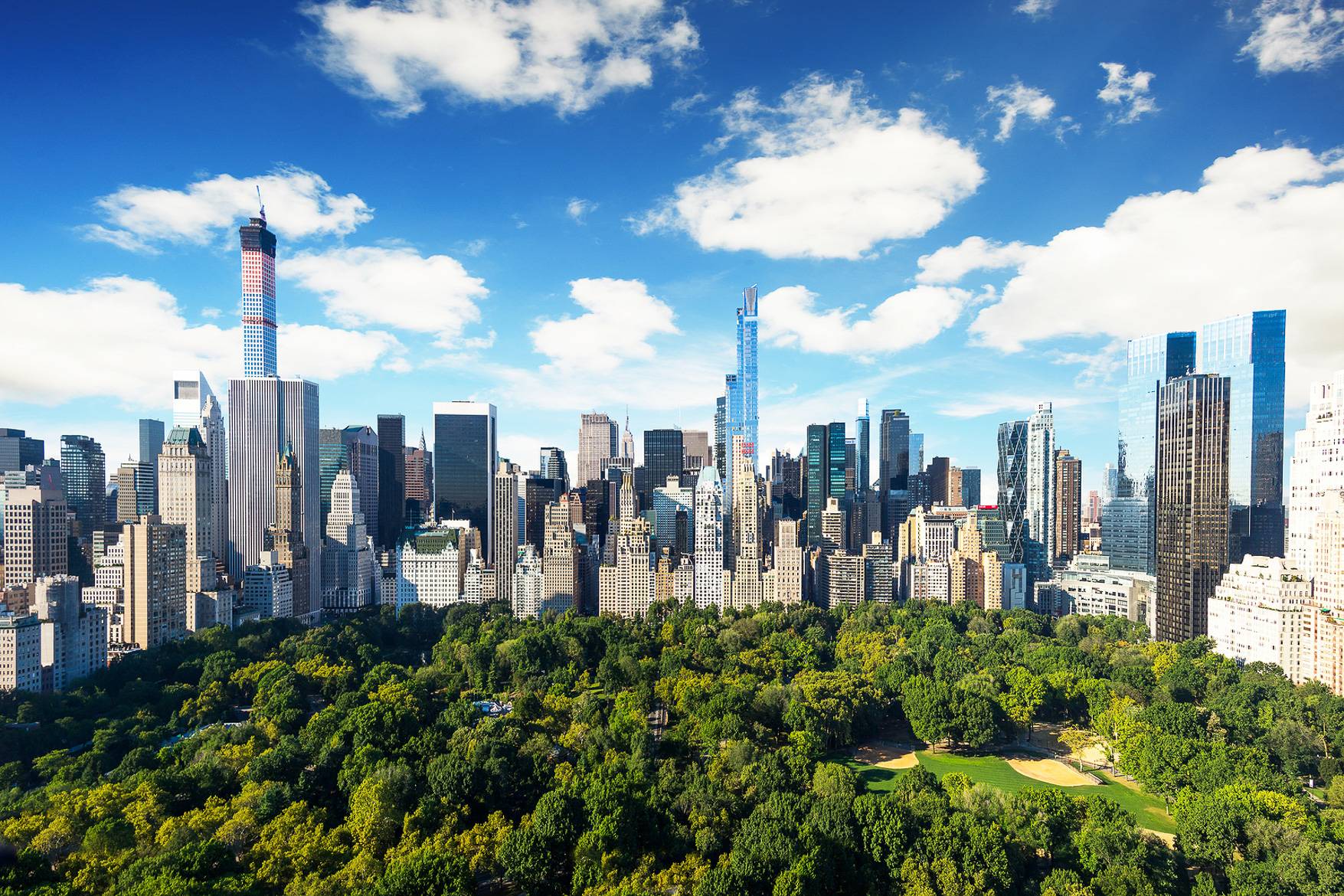 Image of Central Park, Manhattan from above