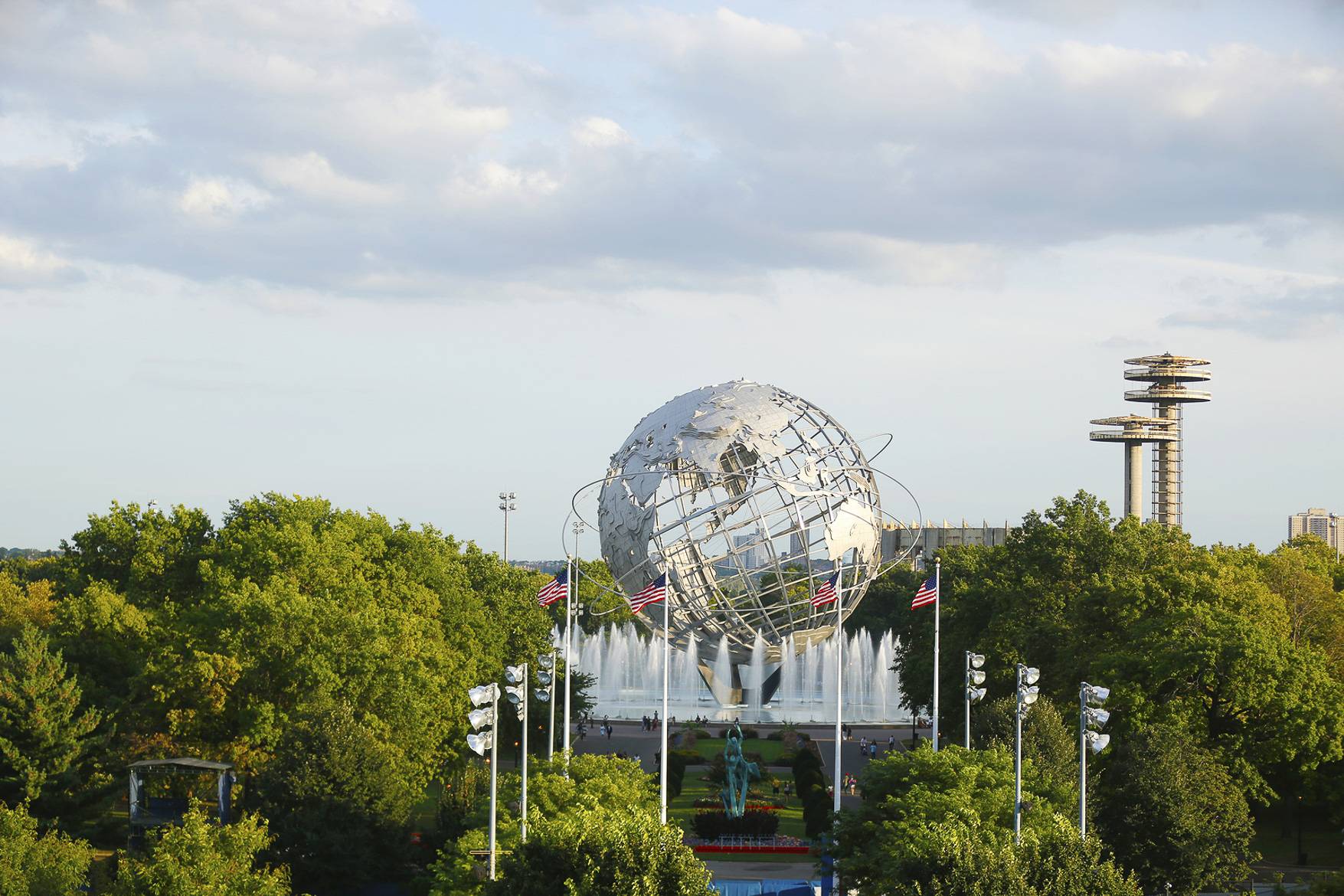 Image of the Unisphere at the World’s Fair site in Flushing, Queens