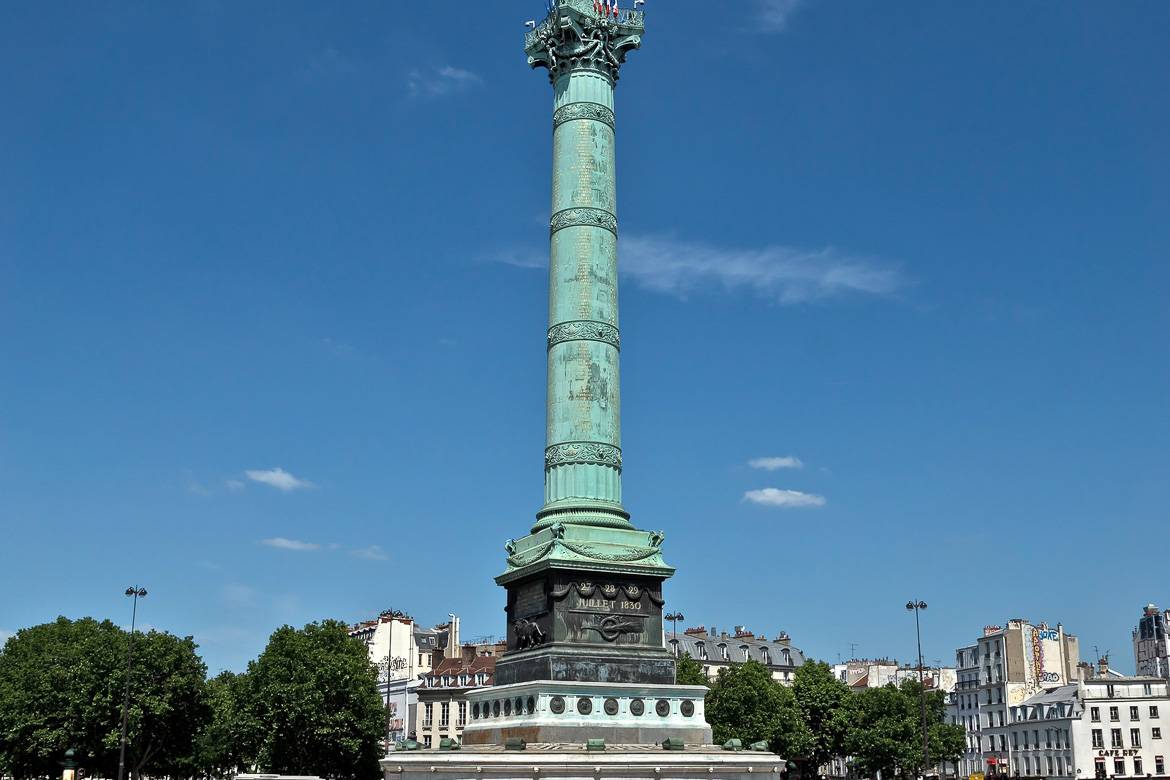 Image of the July Column above the Place de la Bastille