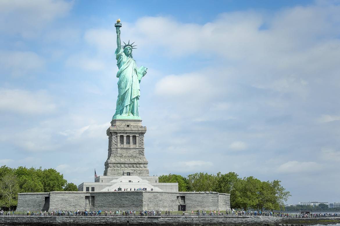 Image of an overview of the Statue of Liberty