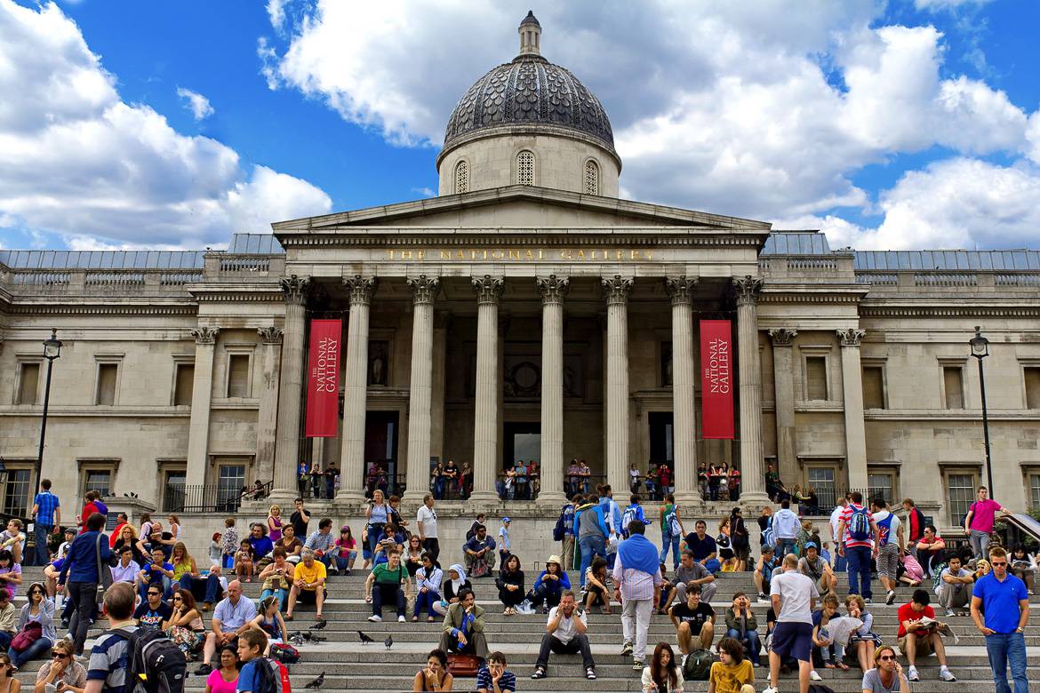 Image of the front of the British Museum