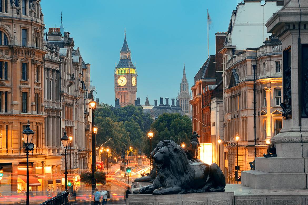 Image of Big Ben and Trafalgar Square