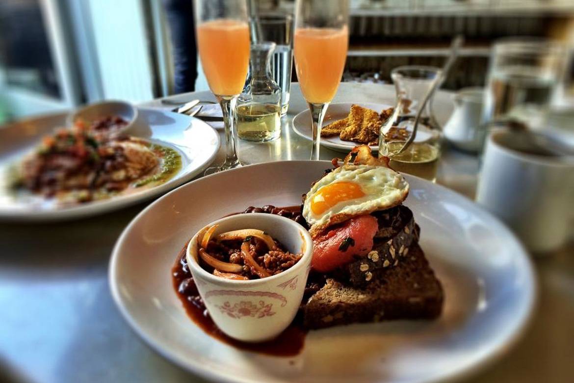 Image of an egg on toast for brunch