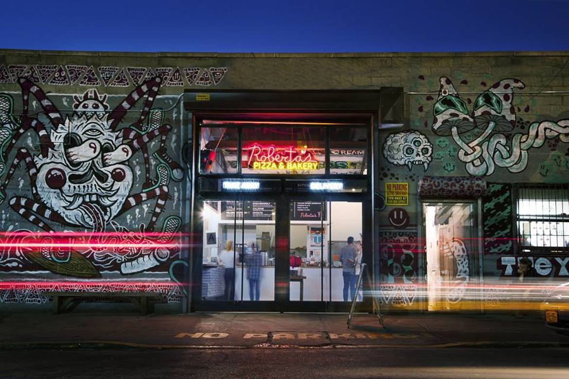 Image of Roberta’s Pizza’s take-out location in Bushwick, Brooklyn