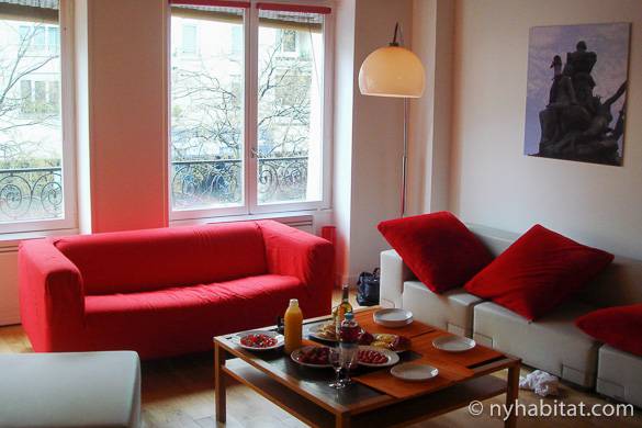 Image of the living room of two bedroom apartment PA-2905